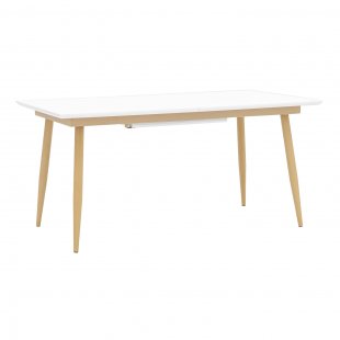 Dining table Stockholm extendable 160-220*90 white