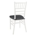 Cushion 01 for Chiavari chair, 3cm, black leatherette