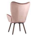 Grand chair, pink velvet