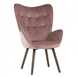 Grand chair, pink velvet