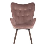 Grand chair, pink velvet