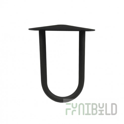 Hairpin leg for table loft black 20 cm