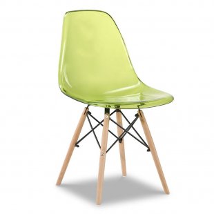Eames chair, green transparent