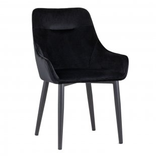 Chair Diana velour black