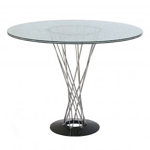 Larned table effect broken glass
