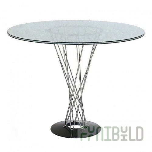 Larned table effect broken glass