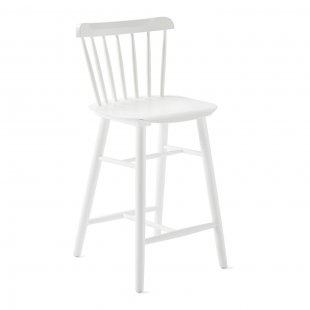Tucker Bar Stool, White Wooden