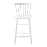 Tucker Bar Stool, White Wooden