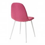 Cassiopea chair, fuchsia velour, white legs Cassiopea chair, fuchsia velour, white legs
