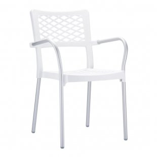 Plastic chair Bella, white