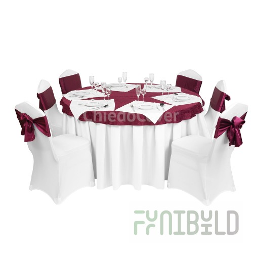 Dining set for 6 persons, red