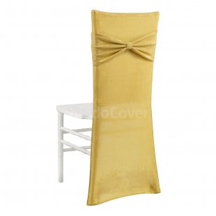 Back of the case with a bow, gold