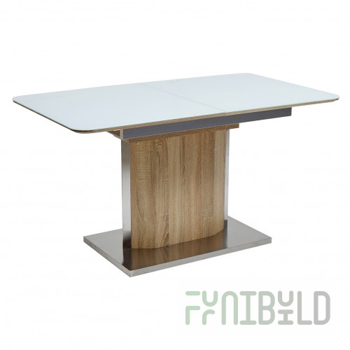 Luxor table, white/ sonoma