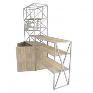 Shelf + desk for office Loft №1