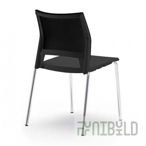 Plastic chair Gaius, with mesh