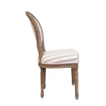Miro pinstripe chair