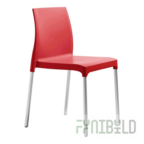 Plastic chair Chloe Chair Mon Amour, red
