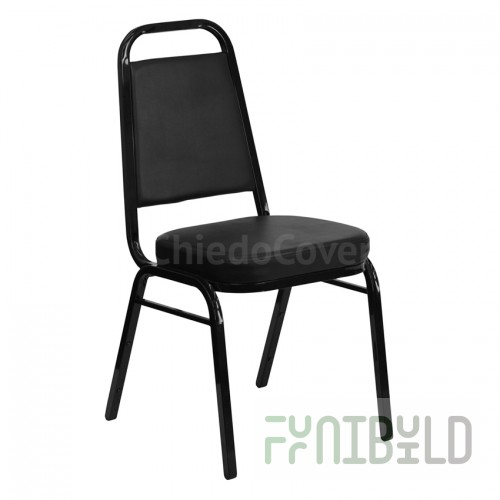 Chair Denver 20mm - black, leatherette black