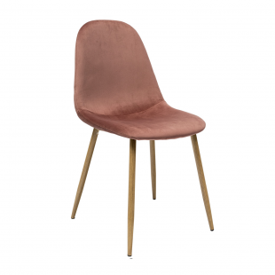 Valencia chair, velvet, pink