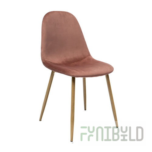 Valencia chair, velvet, pink