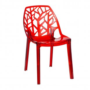 Chair Lily Red, plastic