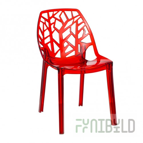 Chair Lily Red, plastic