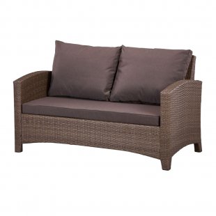 Wicker sofa Atlig, brown