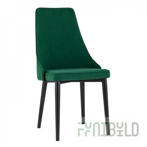 Chair Largo velour matte green