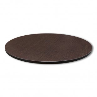 Table top chipboard, round, wenge