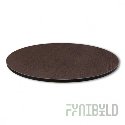 Table top chipboard, round, wenge