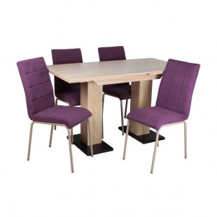 Table Bergen + 6 chairs Kare