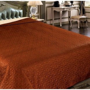Polyester-ultrastep bedspread, single-color