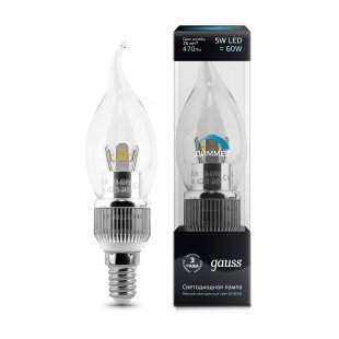 Lamp (LED) LED Gauss 4100K Filament Candle Tailed