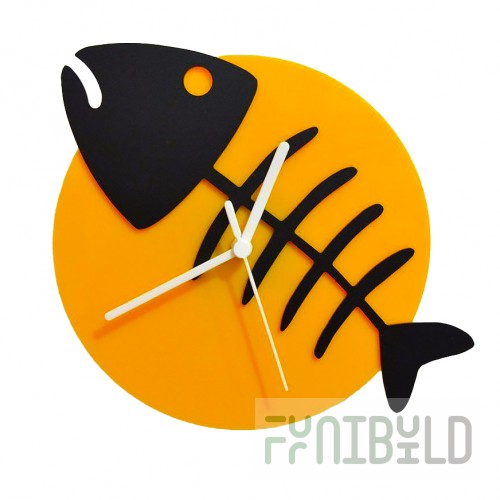 Wall clock Fish