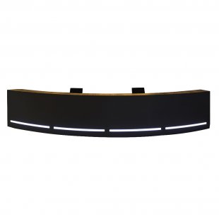 Radius reception desk black Power