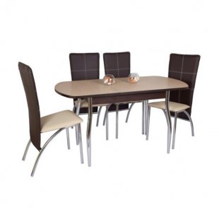 Milton table + 6 Everest chairs