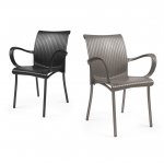Plastic chair Dama, cream