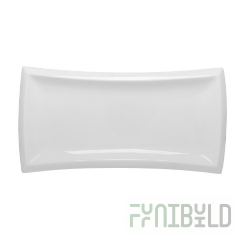 Rectangular dish 375 in Royal White 4, 16
