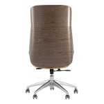 TopChairs Crown Executive Chair, Brown