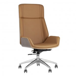 TopChairs Crown Executive Chair, Brown