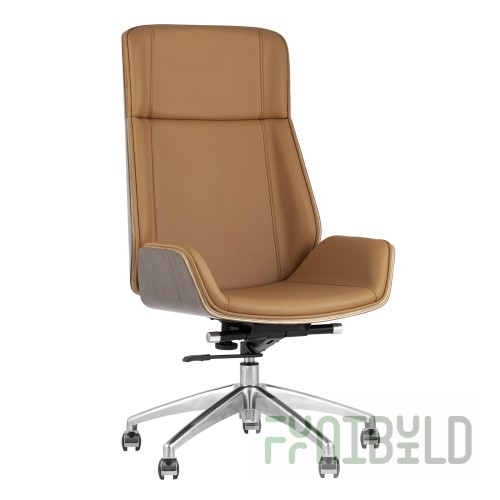 TopChairs Crown Executive Chair, Brown