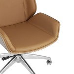 TopChairs Crown Executive Chair, Brown