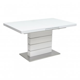 Quadro table, white gloss
