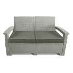 Two-seater rattan sofa SOFT 2