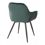 Malta chair, grey-green velour
