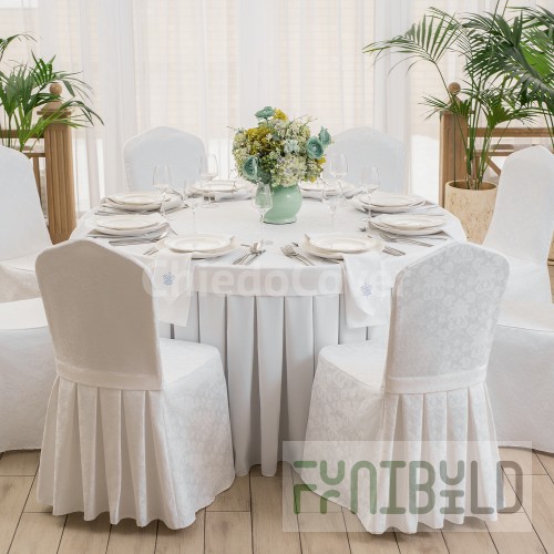 Banquet textile set for 8 persons