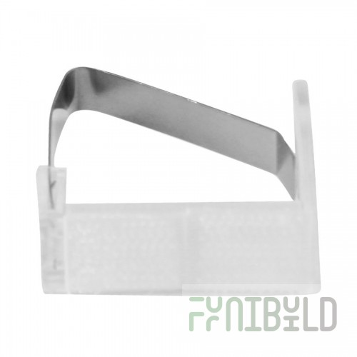 Transparent clip with velcro