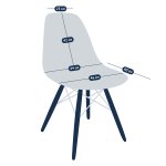 E07 Eames Chair Cover, Brown