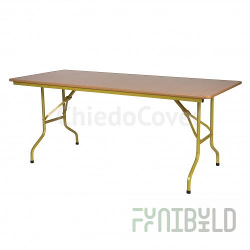 Table Leader 2, walnut, frame - gold