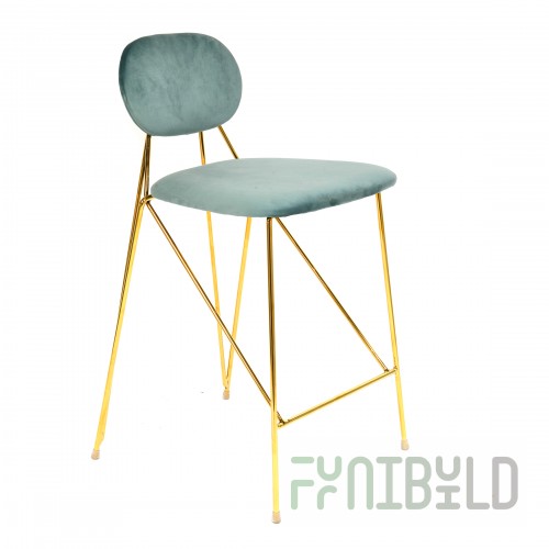 Alice half bar stool mint